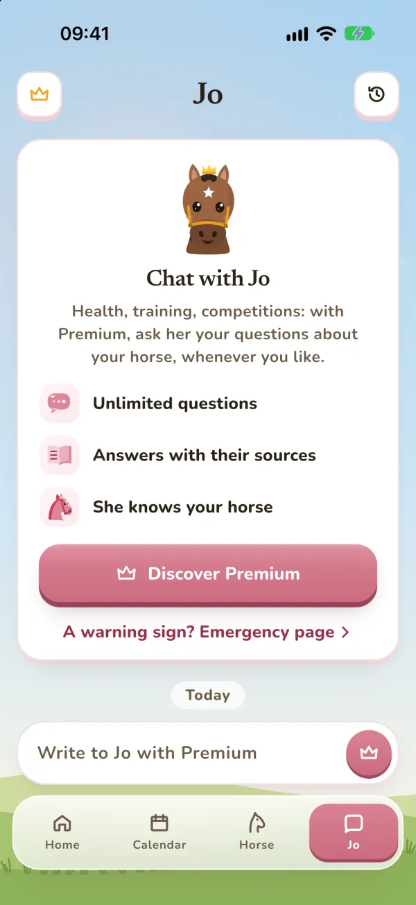 Jo, Equiflow's assistant, answers the rider's questions
